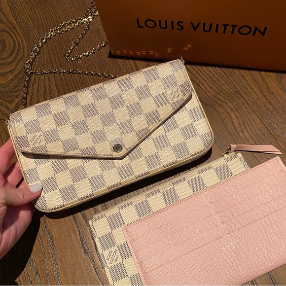 Louis Vuitton Dame Azur Felicie Pochette with Accessories - Picture 2 of 4